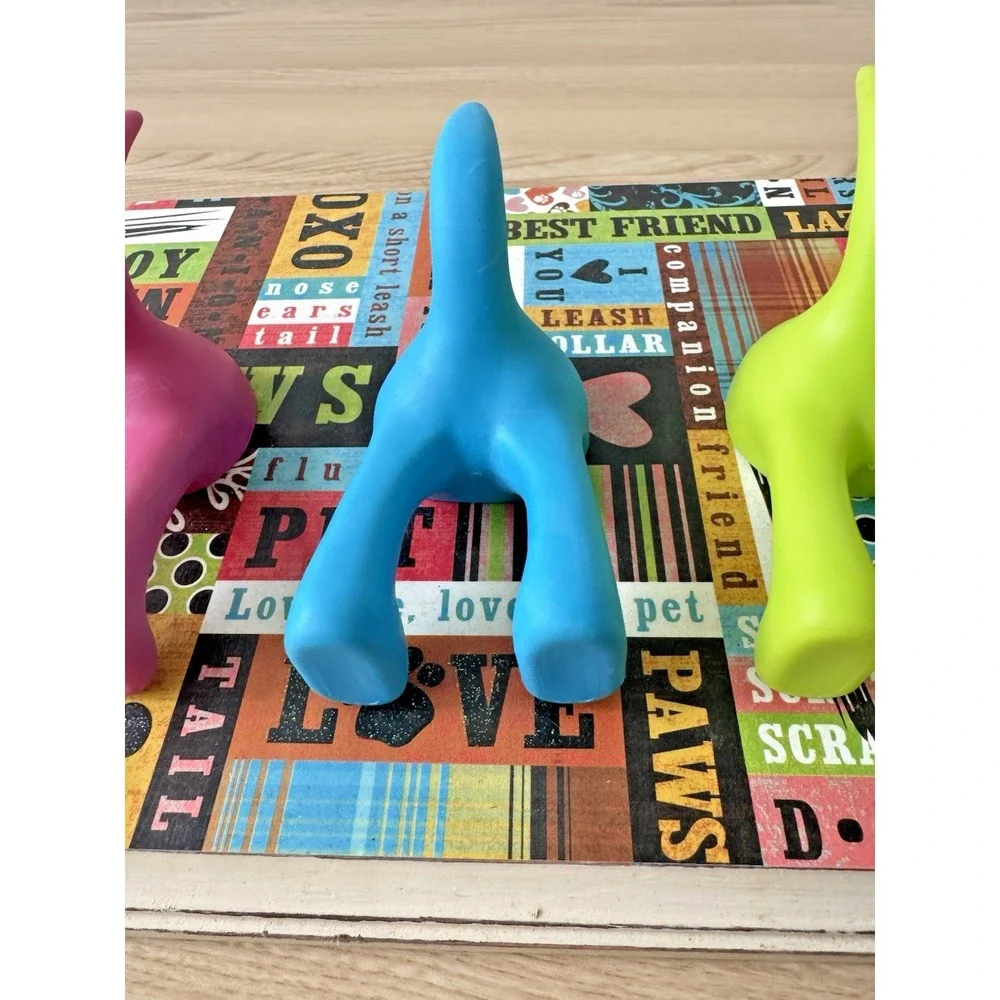 IKEA BASTIS Dog Tail Hook Rack 3 Color Pink Blue Green Leash Holder Wall Decor